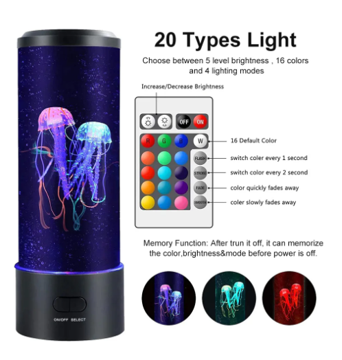 Electric Jellyfish Table Lamp